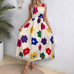 Lady's Flower Printed Dress